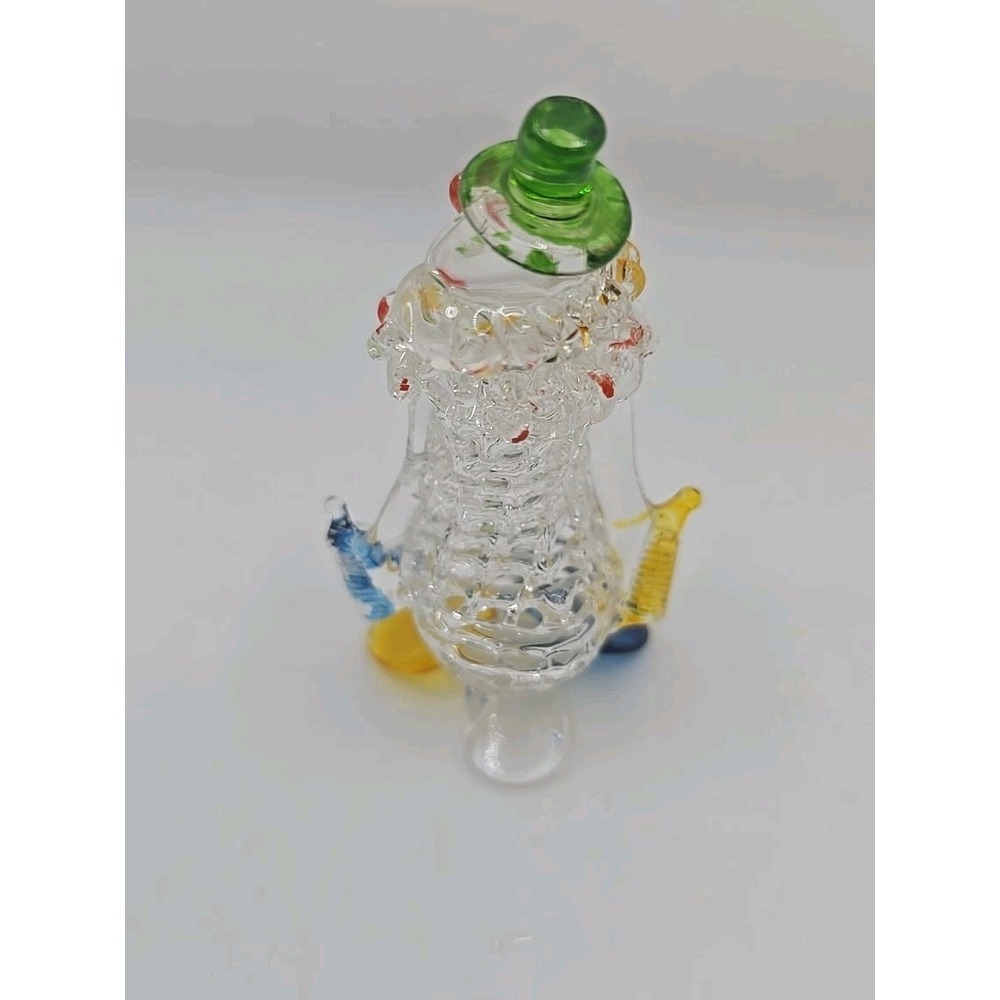 Clown Spun Glass Figurine Art Glass Italy Figure Vintage 4" Circuse - Picture 2 of 4